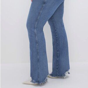 good american | good curve chew hem bootcut | 20 US | distressed | denim